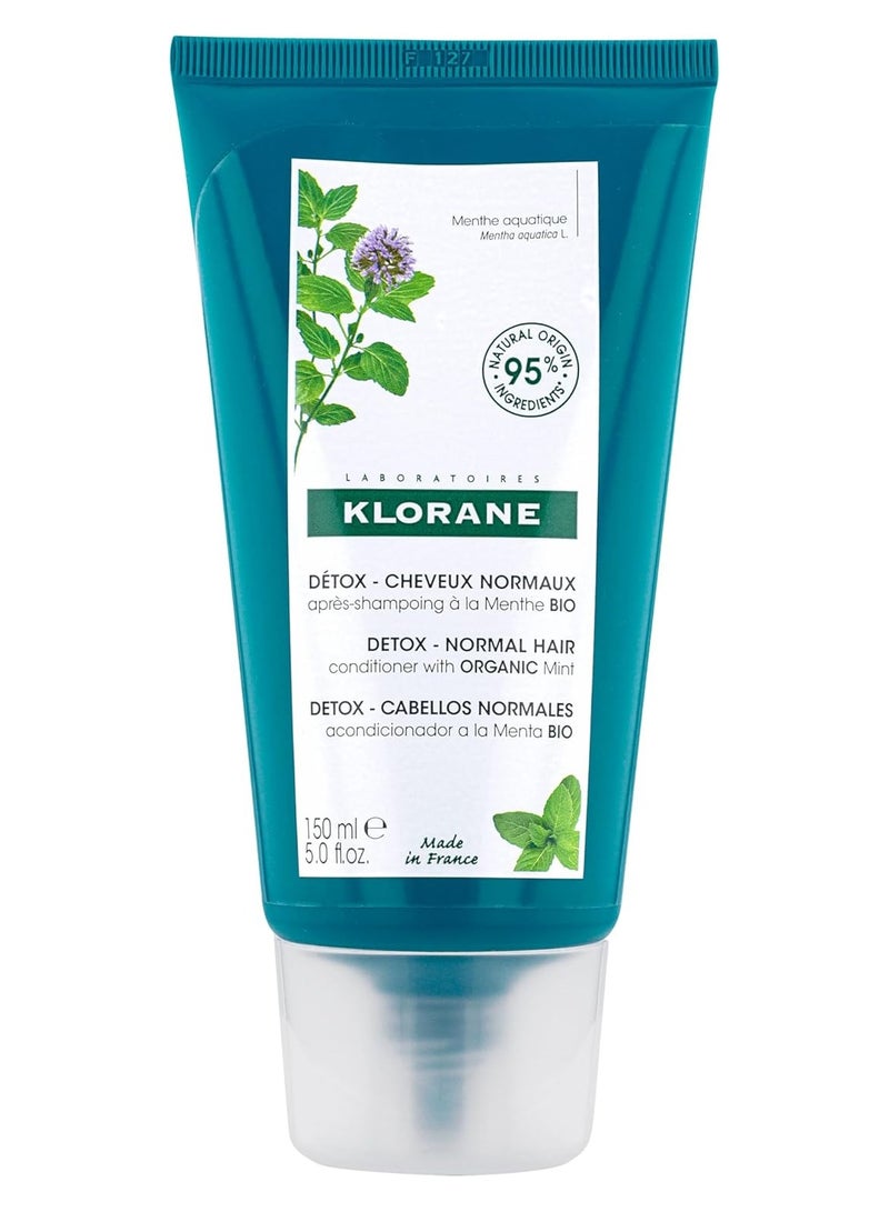 KLORANE Detox Conditioner with Organic Aquatic Mint for Pollution Exposed Hair 150ml - Image 1