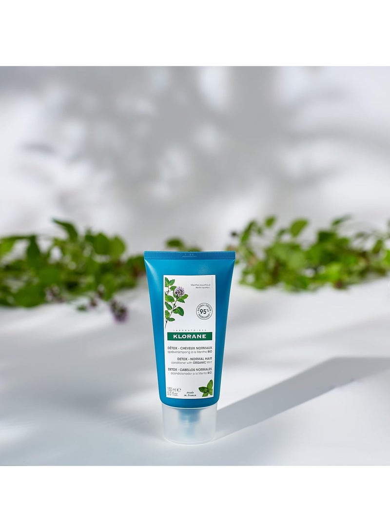 KLORANE Detox Conditioner with Organic Aquatic Mint for Pollution Exposed Hair 150ml - Image 2