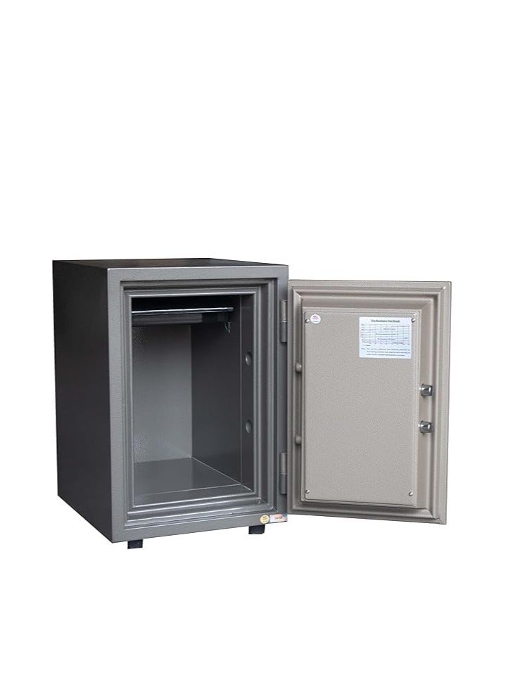 Protector PT50K Fireproof Safe Box with Removable Shelf and Double Locks Safe for Home and Office (H51 x W34.3 x D41 cm, 60 kg) Made in Vietnam - Image 2