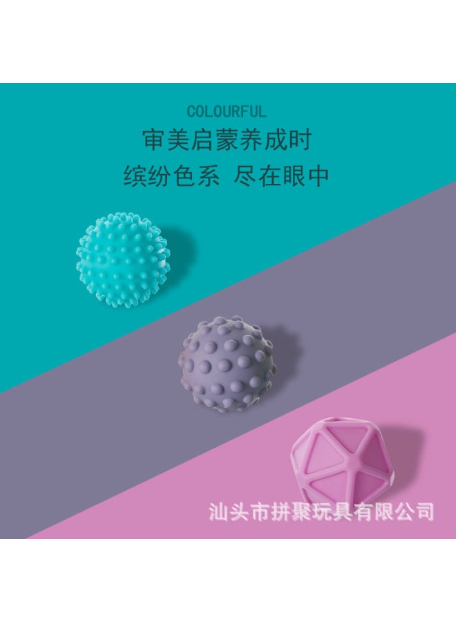 Infant Puzzle New Animal Stacking Music Ball Cognitive Relief Diy Soft Rubber Building Blocks Toy Manufacturers - Image 4