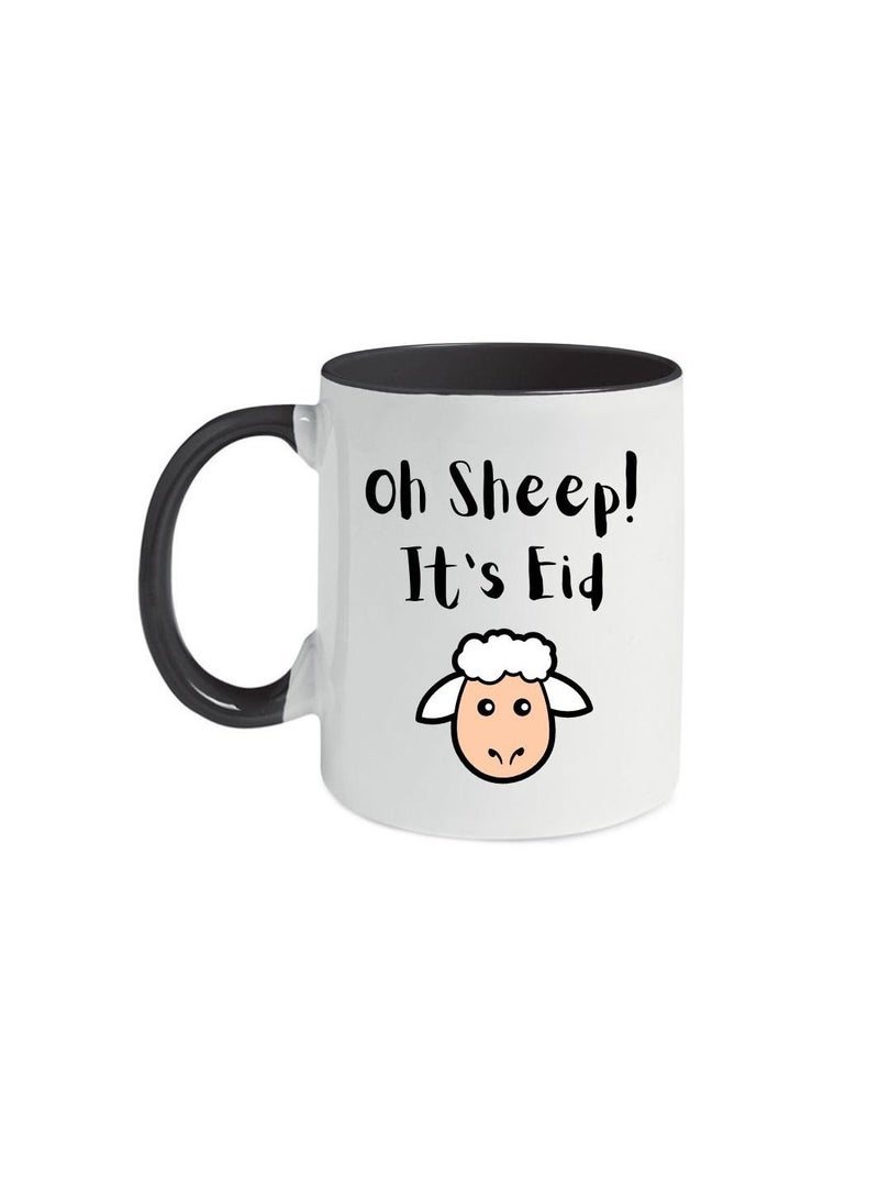 MEC Oh Sheep It's Eid EID MUGS Hot & Cold Beverages Cup Coffee Mug Espresso Gift For Her Travel Coffee Mug Tea Cup Coffee Mug With Name Ceramic Coffee Mug Tea Cup Gift 11oz - Image 1