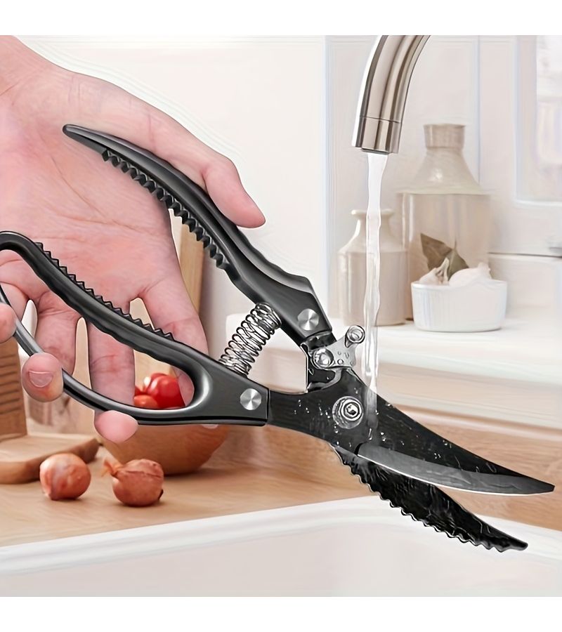Premium Titanium Black Multi Function Kitchen Scissors Stainless Steel Heavy Duty For Home Cooking Cutting - Image 5