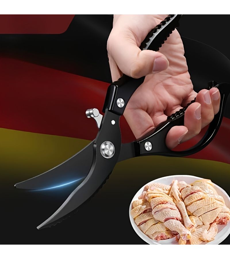 Premium Titanium Black Multi Function Kitchen Scissors Stainless Steel Heavy Duty For Home Cooking Cutting - Image 2