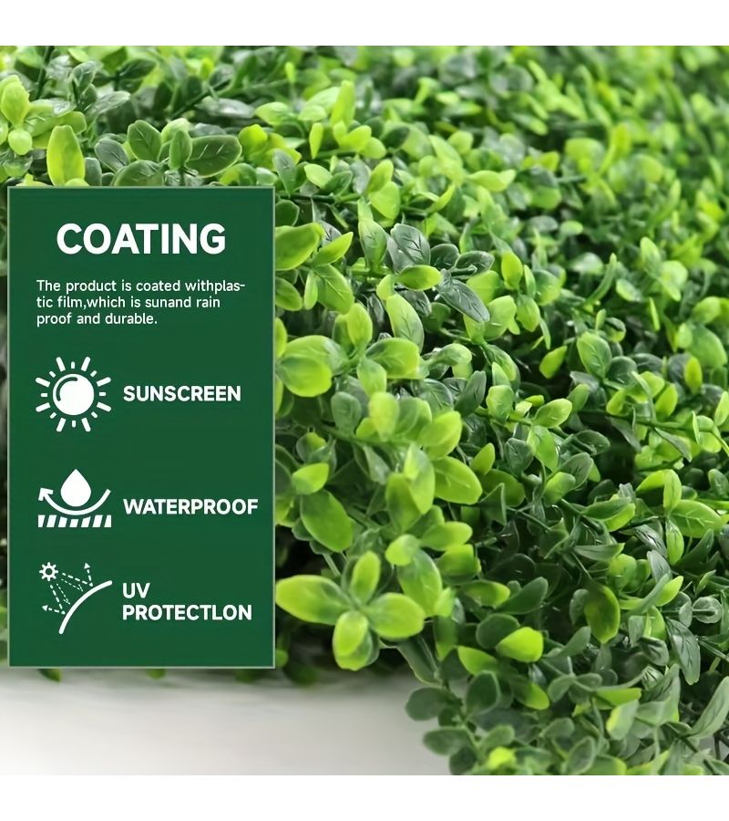16pcs Uv Resistant Green Boxwood Fencing Privacy Wall Panels - Image 5