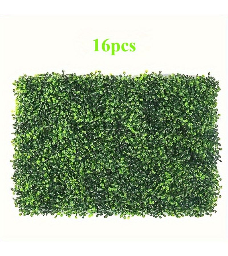 16pcs Uv Resistant Green Boxwood Fencing Privacy Wall Panels - Image 3