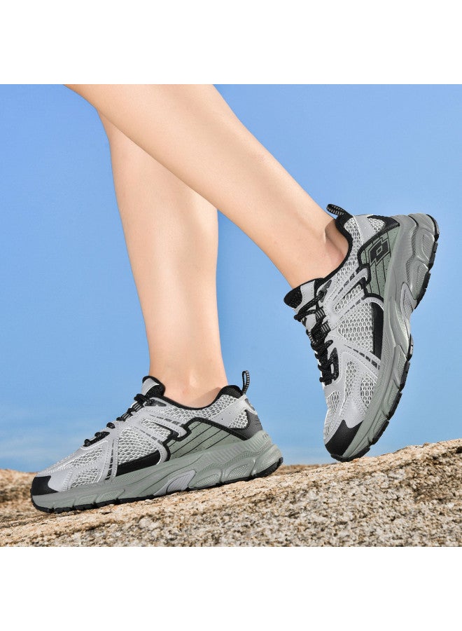 LOTTO Women's Outdoor Sports Shoes With Cushioning, Rebound, Wear Resistance, And Grip For Jogging, Retro Mesh Breathable Casual Athletic Shoes - Image 2