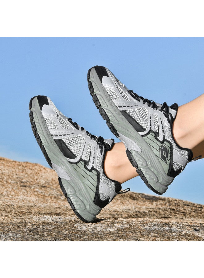 LOTTO Women's Outdoor Sports Shoes With Cushioning, Rebound, Wear Resistance, And Grip For Jogging, Retro Mesh Breathable Casual Athletic Shoes - Image 4