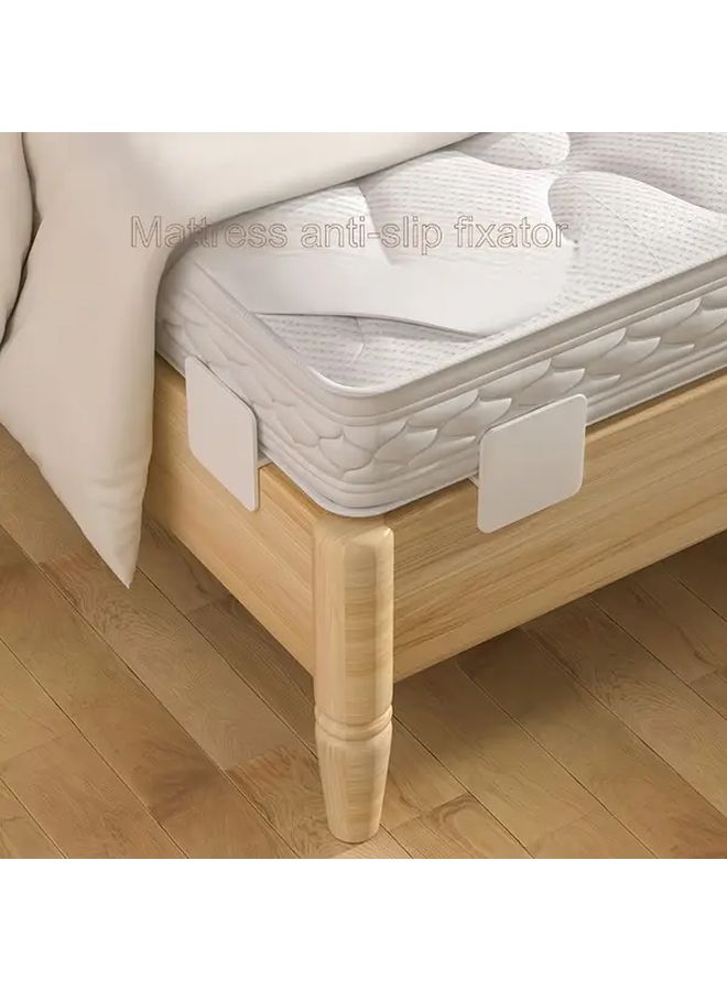 Non Slip Buckle Mattress Fasteners Anti Slip Bed Sheet Gripper No Drilling Required Sturdy PP Material Secure Bedding Solution for Wooden Beds Tatami Mats Easy Installation Hand Wash Only - Image 4