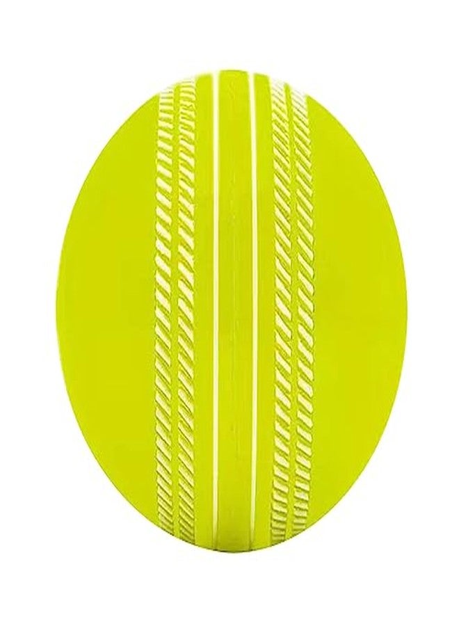 CLOVERBYTE Rubber Synthetic Ball i10 for Cricket Practice Professional Soft Yellow Cricket Rubber Ball - Image 4