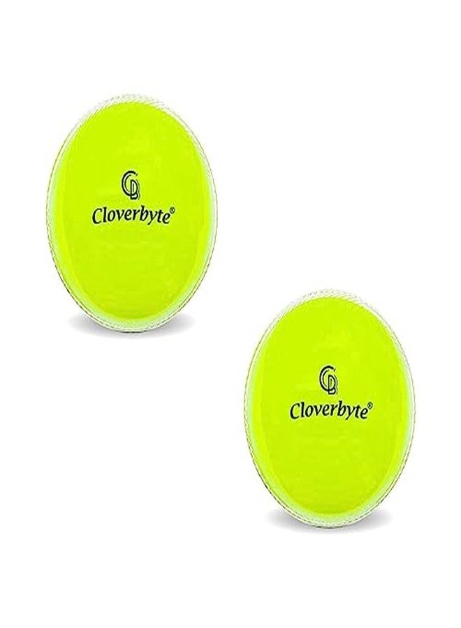 CLOVERBYTE Rubber Synthetic Ball i10 for Cricket Practice Professional Soft Yellow Cricket Rubber Ball - Image 1