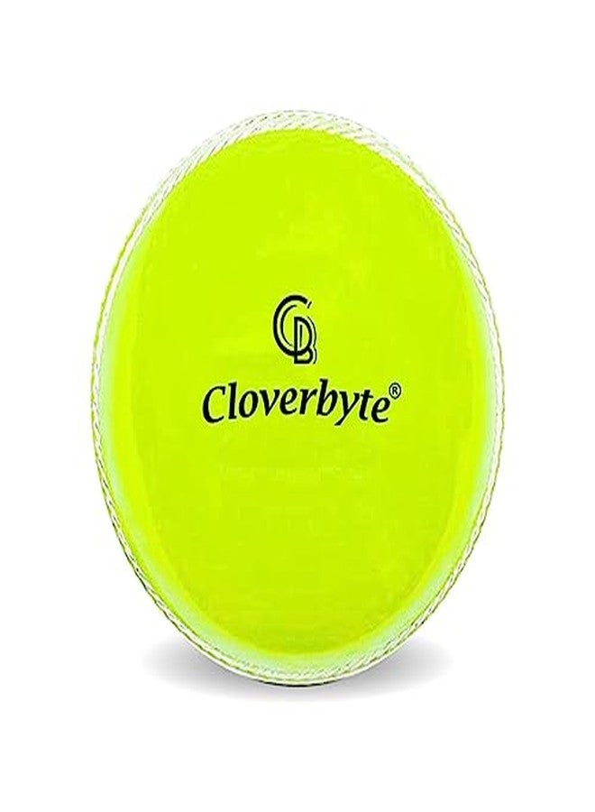 CLOVERBYTE Rubber Synthetic Ball i10 for Cricket Practice Professional Soft Yellow Cricket Rubber Ball - Image 3
