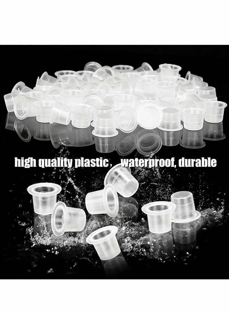 Disposable Ink Caps, 300 Pcs Mixed Size Pigment Cups Set, Plastic Cups for Tattoo Ink, Tattoo Supplies Set, 8/11/15mm Diameter. - Image 5