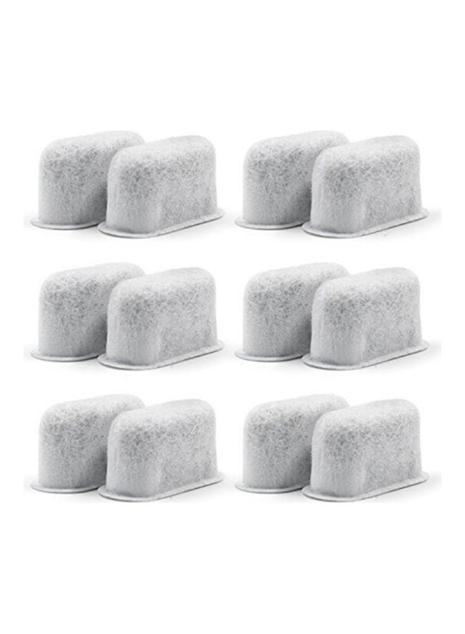 NIBEMINENT 12-Piece Replacement Coffee Filter White 4.8 x 3.2cm - Image 1