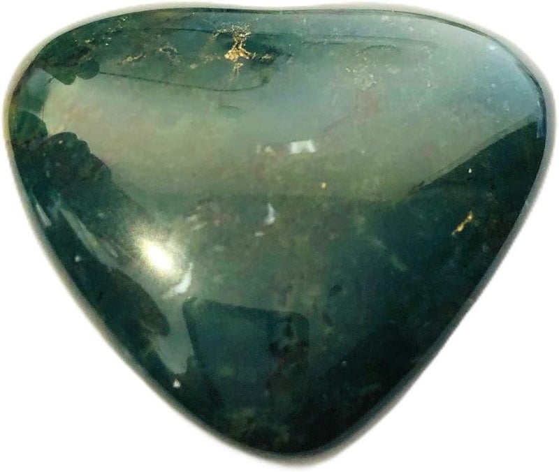 CRYSTALMIRACLE Bloodstone 85 Grams Heart Rock Crystal Healing Reiki feng Shui Home Office Gift Wellness Positive Energy Peace