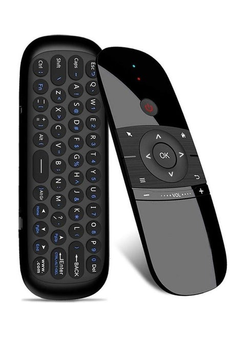 W1 Wireless Keyboard And Air Mouse Remote Controller Black