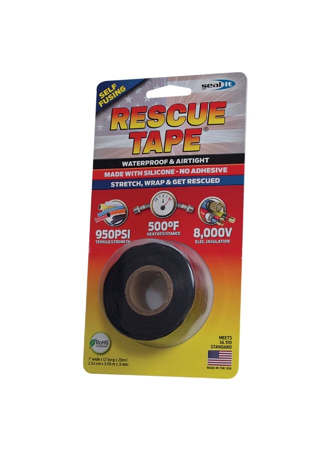 بوند إت شريط بوند إت سيليكون ريسكيو ٣٫٥٥ م لون أسود – شريط الإصلاح متعدد الاستخدامات النهائي - Image 2