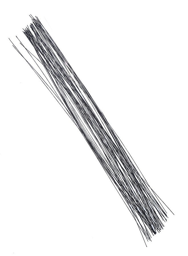 Decora 26 Gauge Black Floral Wire 16 inch,50/Package - Image 1