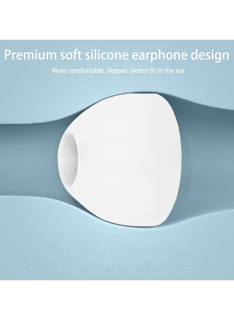 3pairs Ear Tips for Soundcore P30i Silicone Earbuds Replacement for Earbuds S/M/L-Black - Image 4