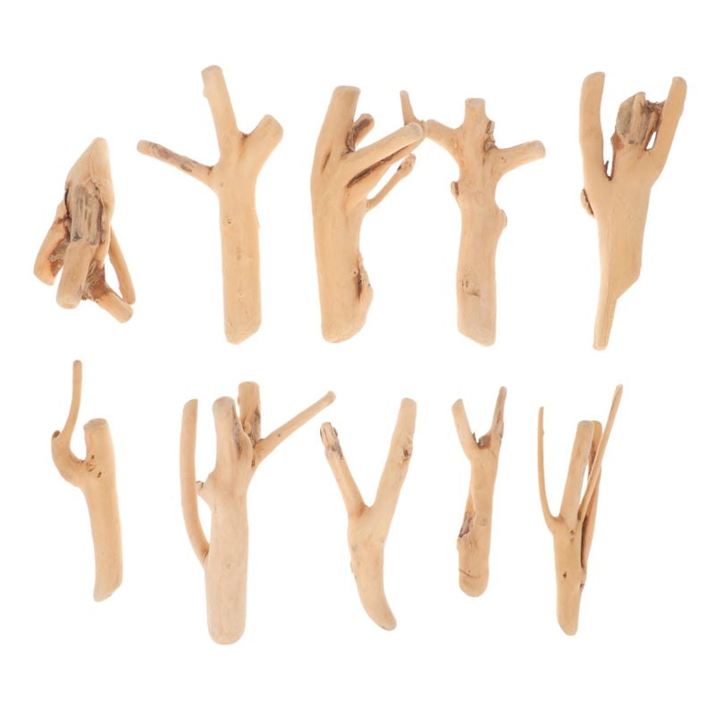 10Pcs Natural Driftwood for Aquariums Fish Tanks Reptile Habitats Assorted Sizes - Image 2