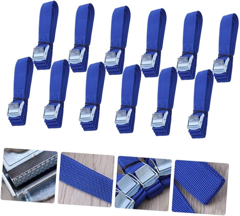 12pcs Heavy Duty Cam Buckle Lashing Straps for Surfboards Kayaks Trucks Cargo Tie Downs - Image 4