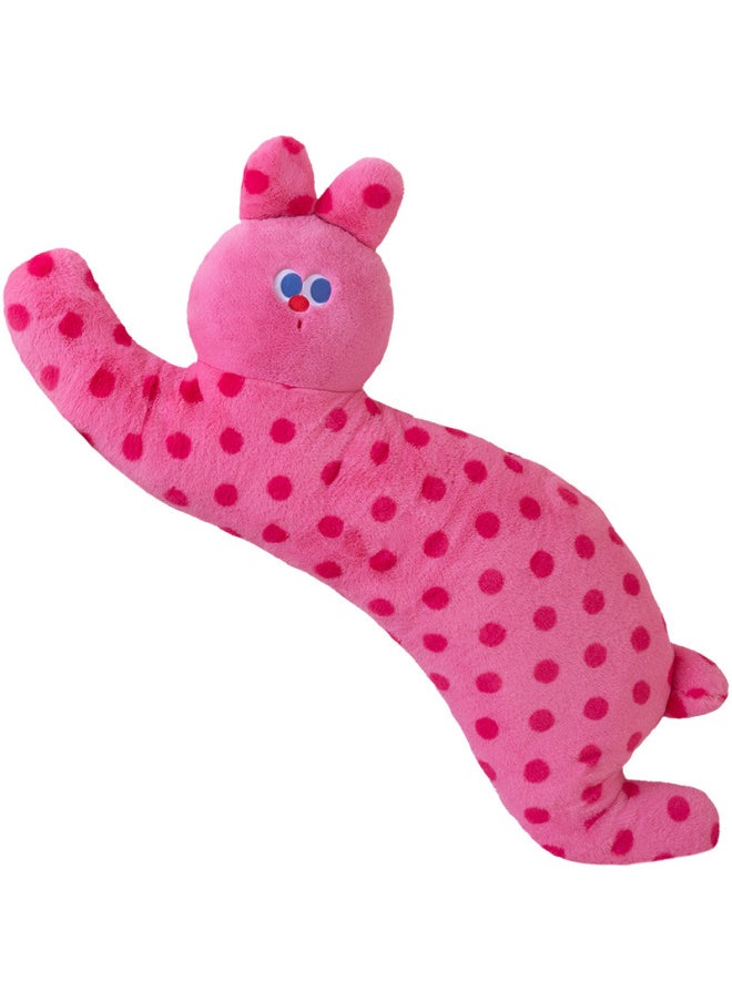Generic - Lehi Custom Toy Long Throw Pillow Girls Side Sleep Leg Pillows Short Plush Animal Shape PP Cotton Filled Customizable Design-Specifications:cat-Color:90cm - Image 1
