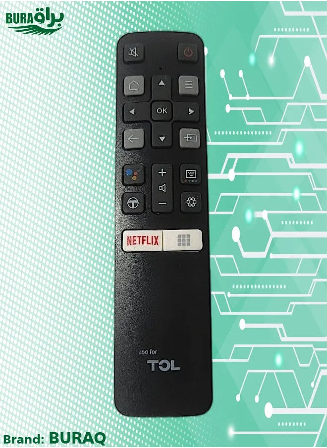 BURAQ - Replacement Universal Remote Control For TCL LED LCD Smart TV Black - Image 1
