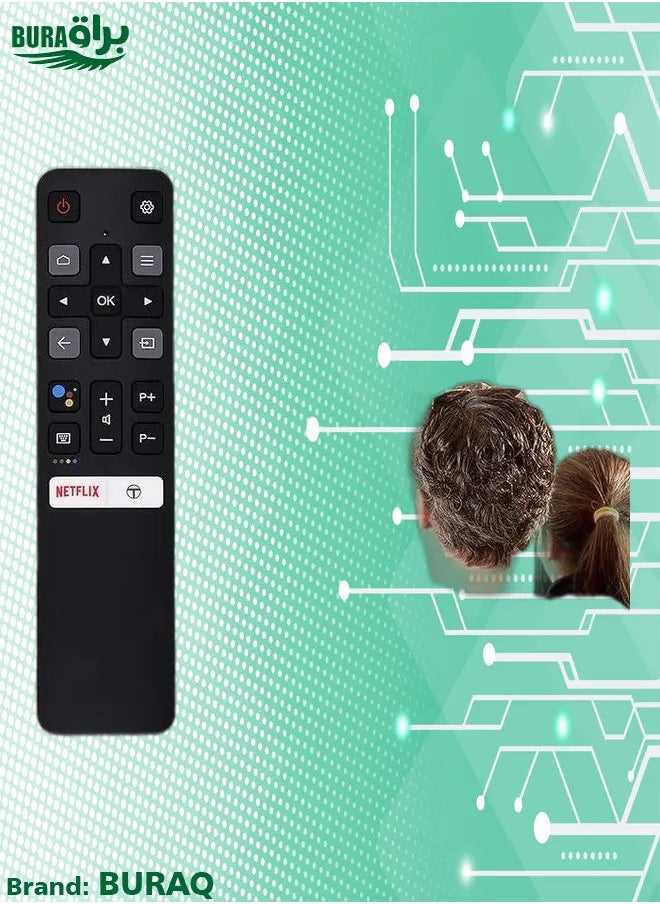 BURAQ - Replacement Universal Remote Control For TCL LED LCD Smart TV Black - Image 1