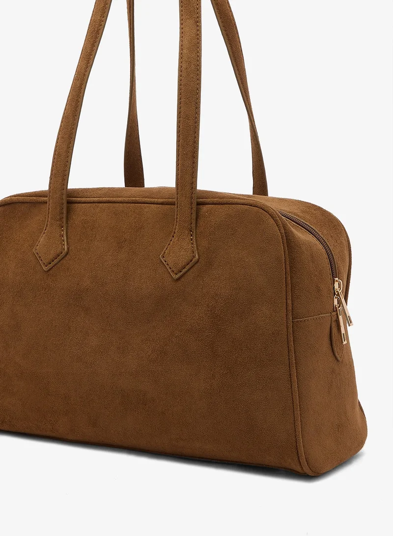 Glamorous  Faux Suede Shoulder Box Bag for Women | Best Price UAE