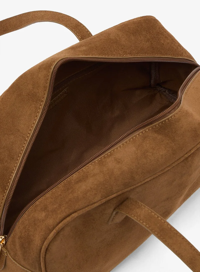 Glamorous  Faux Suede Shoulder Box Bag for Women | Best Price UAE