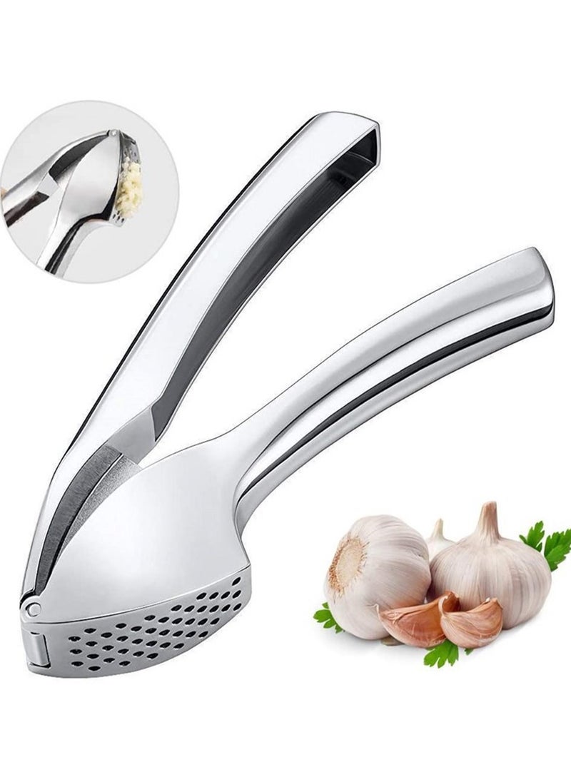 Generic - Stainless Steel Kitchen Garlic Paste Large Manual Garlic Press Set Kitchen Gadgets - Image 1