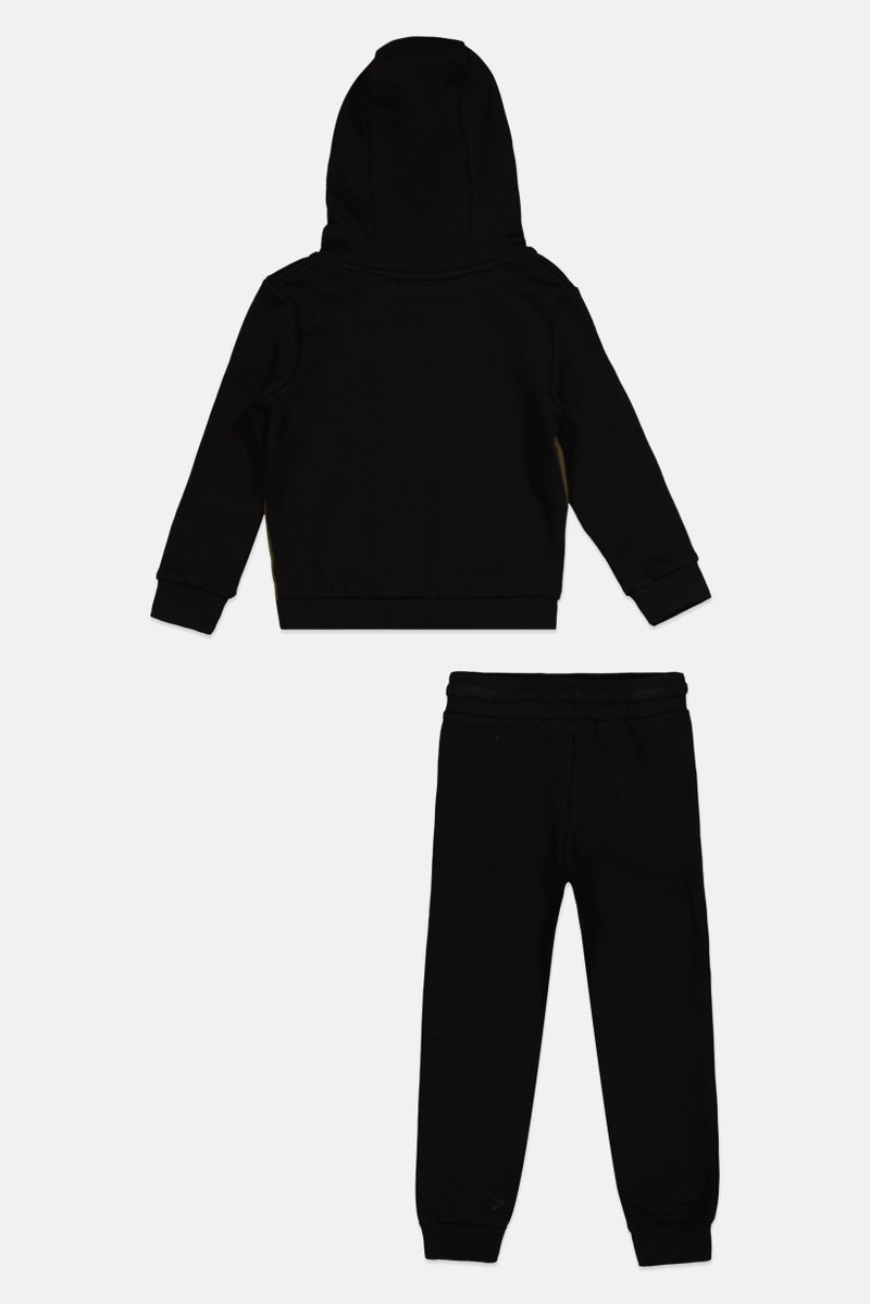 Nicce Toddlers Boy 2 pcs Brand Logo Hoodies And Jogger Pants, Black  - Image 2