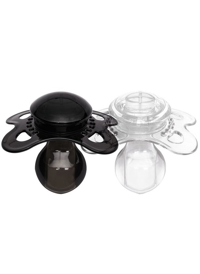 Littleforbig Bigshield Generation3 Big Sized Pacifier Candy Gloss 2 Paci Pack Black And Crystal  - Image 1