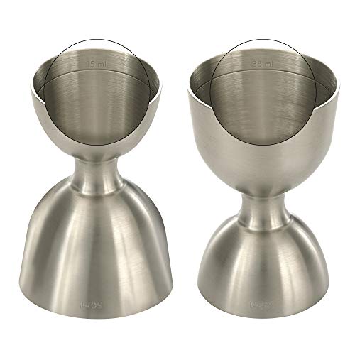 Barfly M37098 Heavy-Duty Straight Rim Bell Jigger, 25 ml x 50 ml, Stainless Steel - Image 4