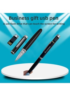 Generic Business U Disk Pen Metal Touch Screen Signature Pen U Disk Texture Enterprise Activity Annual Meeting Gift Three-in-one Pen U Disk-Capacity:256MB  - Image 1