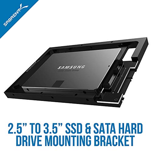 SABRENT 2.5” SSD & SATA Hard Drive to Desktop 3.5” SATA Bay Converter Mounting Kit (BK-PCBS) - Image 2