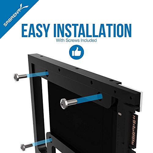 SABRENT 2.5” SSD & SATA Hard Drive to Desktop 3.5” SATA Bay Converter Mounting Kit (BK-PCBS) - Image 4