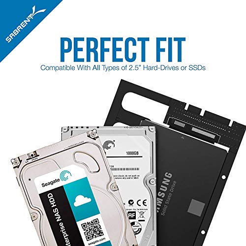 SABRENT 2.5” SSD & SATA Hard Drive to Desktop 3.5” SATA Bay Converter Mounting Kit (BK-PCBS) - Image 3