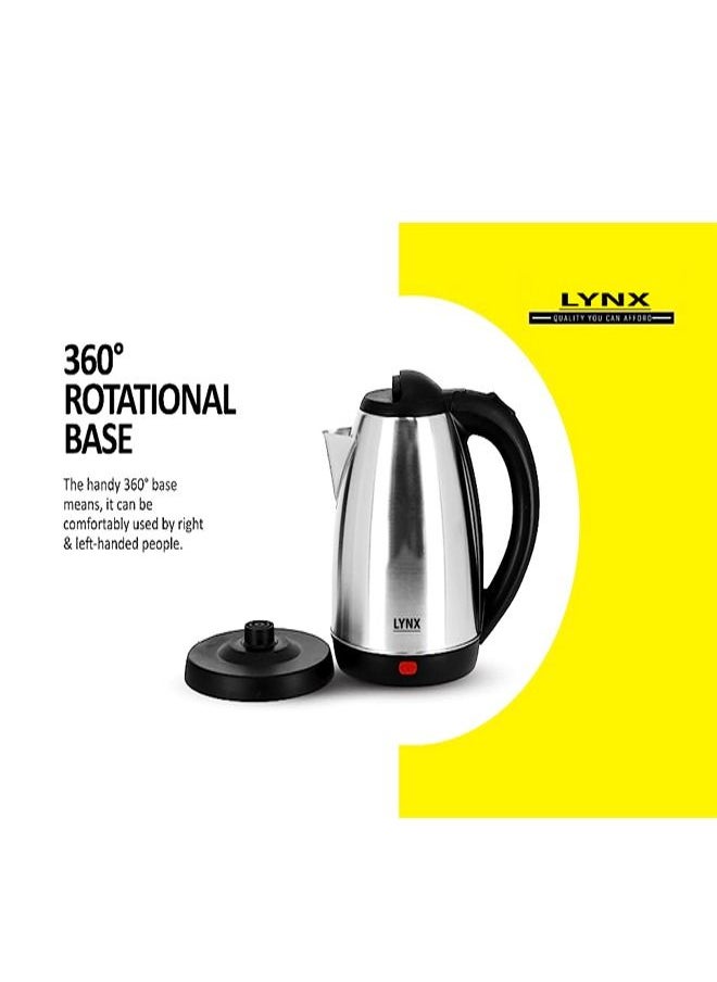 lynx Lynx Stainless Steel Electric Kettle 1.8 Liter 1500 Watt KT-100  - Image 4