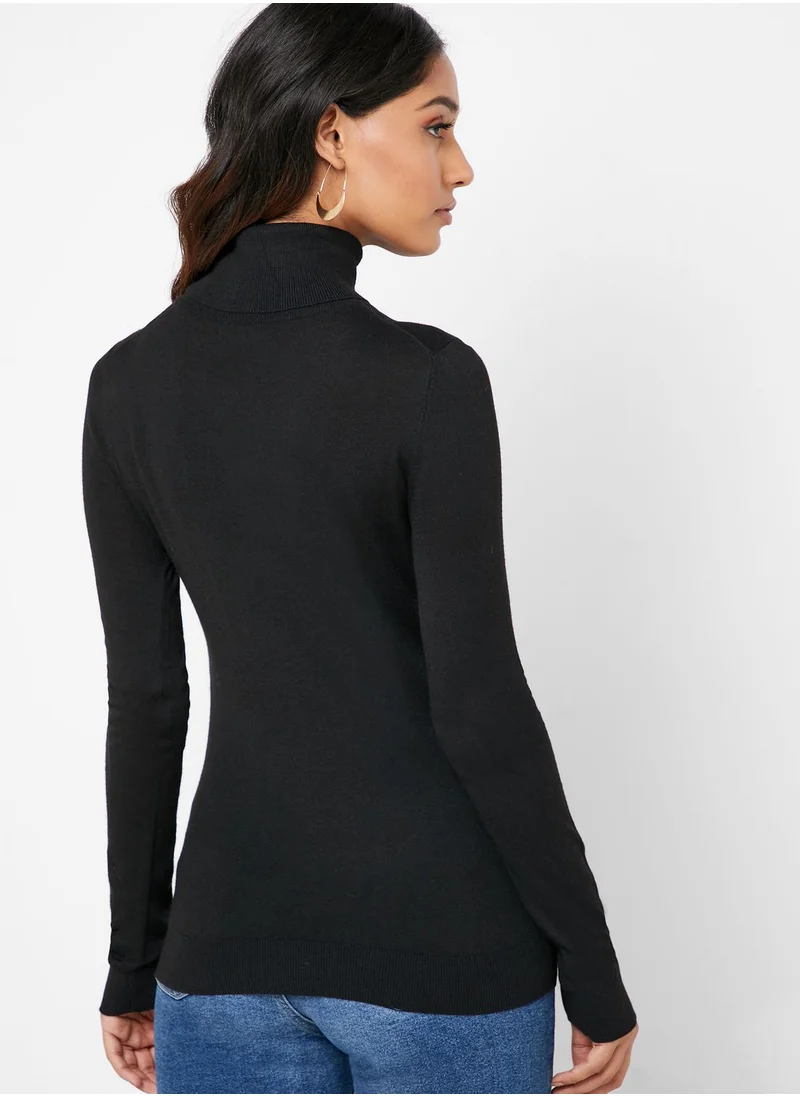 MANGO High Neck Sweater