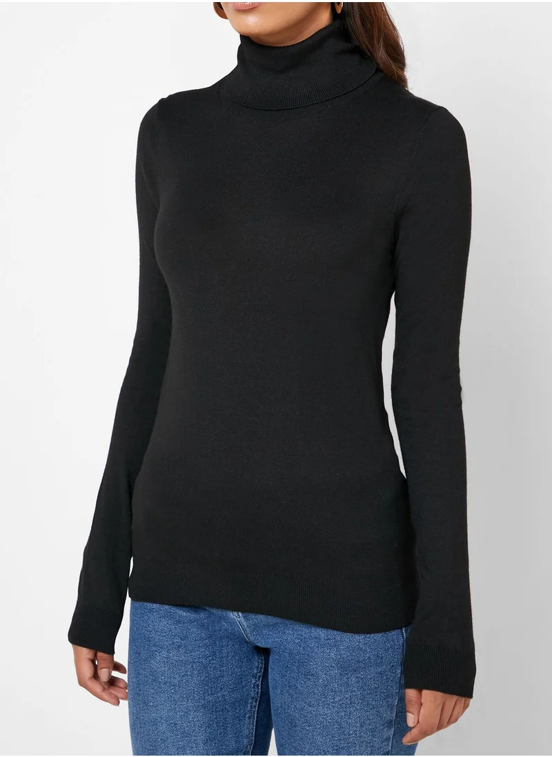 MANGO High Neck Sweater