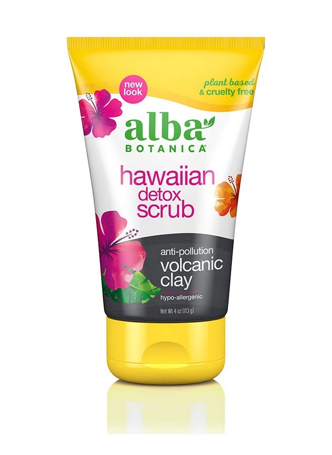 Alba Botanica Alba Botanica Hawaiian Detox Scrub, Anti-Pollution Volcanic Clay, 4 Oz  - Image 1