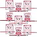 Saypacck 36 Pcs Valentines Day Cards with Pencils Valentine Cards with Pencil Inserted Mazes Funny for Party Gift PinkRedYoure A Hoot - Image 2