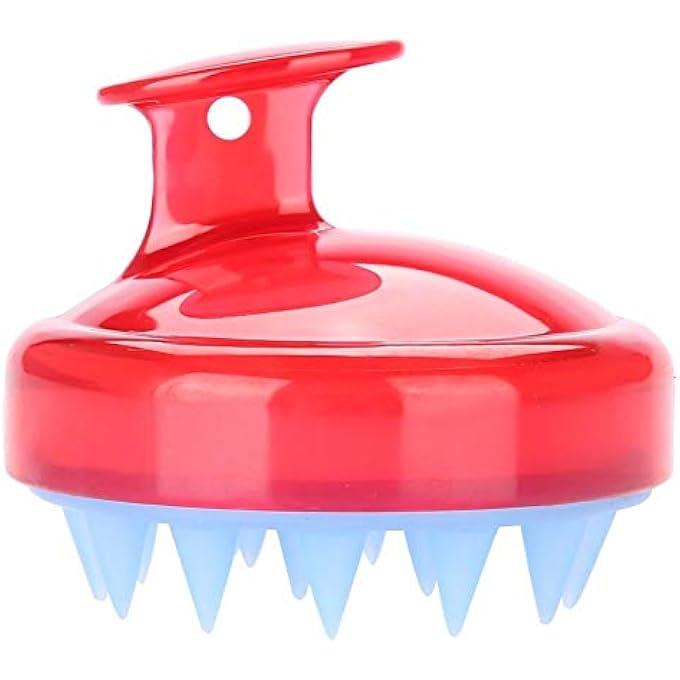 Boolavard HAIR SCALP MASSAGER SHAMPOO BRUSH, SCALP CARE BRUSH (RED) - Image 1