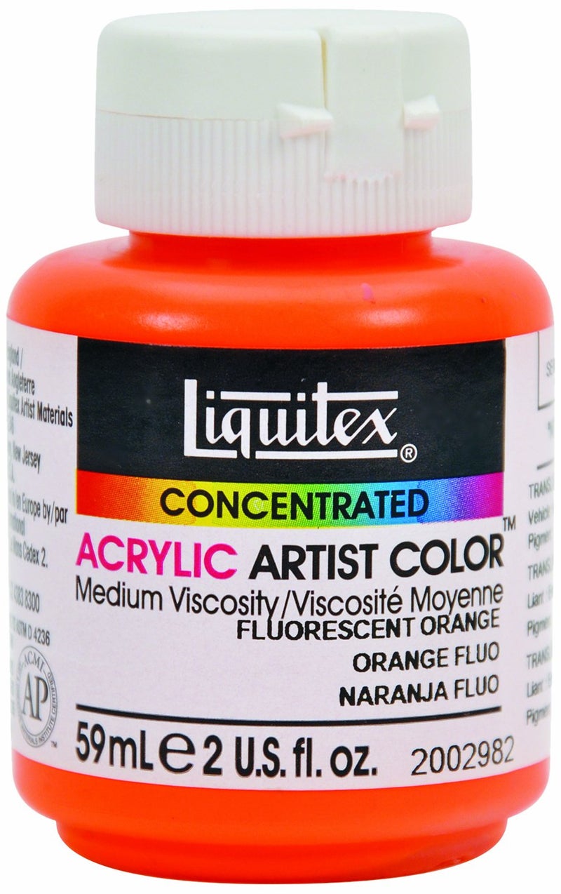 Liquitex Professional Soft Body Acrylic Paint 2 (Flourescent Orange) - Image 1