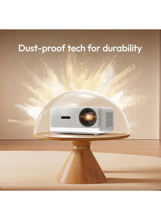 Smart Full HD 1080P Projector with WiFi, Auto Focus, Sealed Dust-Resistant Design and Built-In Speaker for Home Cinema Entertainment - Image 3