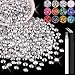 BELLEBOOST 2500PCS 5mm Resin Rhinestones in Bulk Silver Bedazzling Flatback Crystals for Crafts DIY Nail Decoration Gems Charms for Tumbler Shoes Clothing Fabric with Pickup Pen and Tweezers - Image 2