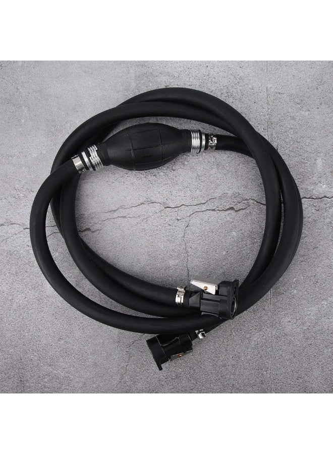 Maxmartt Boat Fuel Line 3/8in 7ft Boat Motor Fuel Gas Hose Fuel Line with Ball Pump Marine Gas Tank Fuel Line Assembly with Primer Bulb Connector for Marine Johnson - Image 5