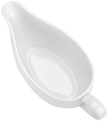 Yesland 2 Pcs 15 oz Gravy Boat, Ceramic White Easy-Pour Gravy Boat for Dining, Holiday Meals & Parties - Image 3