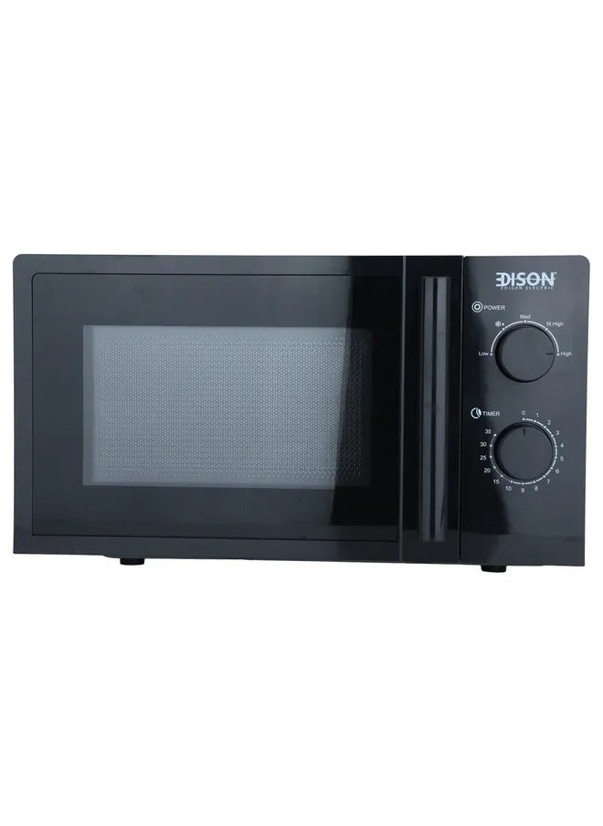 EDISON Black Electric Microwave 20 Liters 700 Watts  - Image 2
