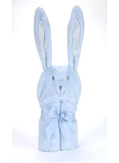 مورا سباين Mora Blanket -Pompon Rabbit 75*95 blue  - Image 3